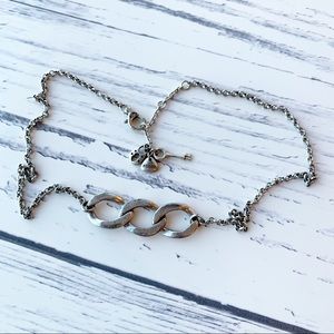 FOSSIL  Distressed Silver Necklace